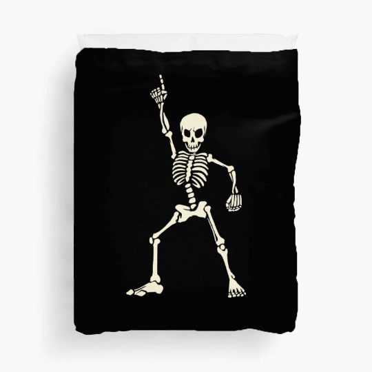 Dancing skeleton Duvet Covers