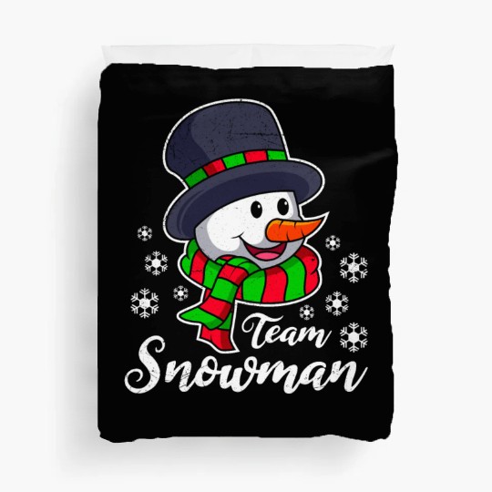 Snowman Team Snowman Winter Time Snow Duvet Covers