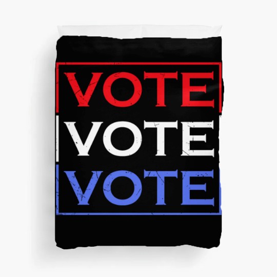 Patriotic American 4th of July Voter Voting Vote Duvet Covers