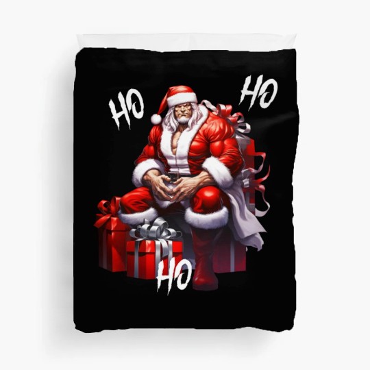 Ho Ho Ho Gym Santa Duvet Covers
