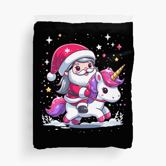 Santa Claus and Unicorn Duvet Covers