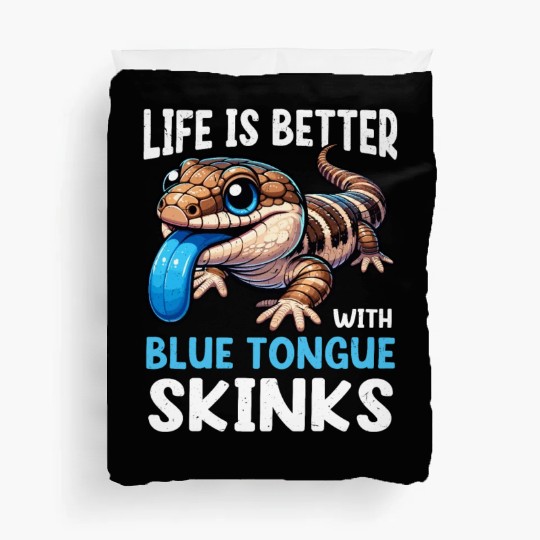 Lizard Collector Reptile Lover Blue Tongue Skink Duvet Covers