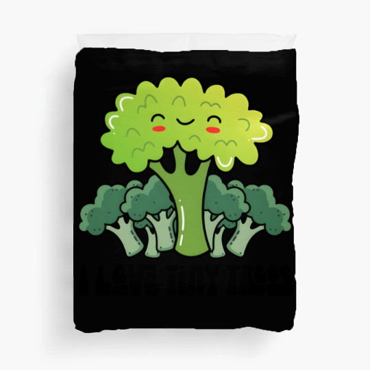 Broccoli I Love Tiny Trees Duvet Covers