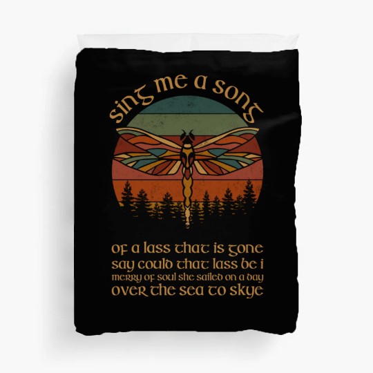 Outlander Theme Sing Me A Song Trees Dragonfly Duvet Covers