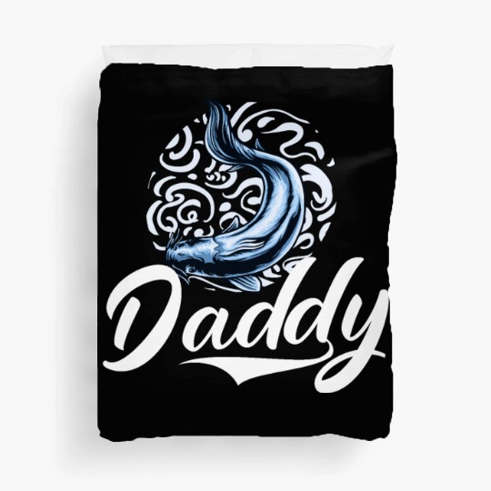 Daddy Catfish Catfishing Angler Noodler Fisherman Duvet Covers