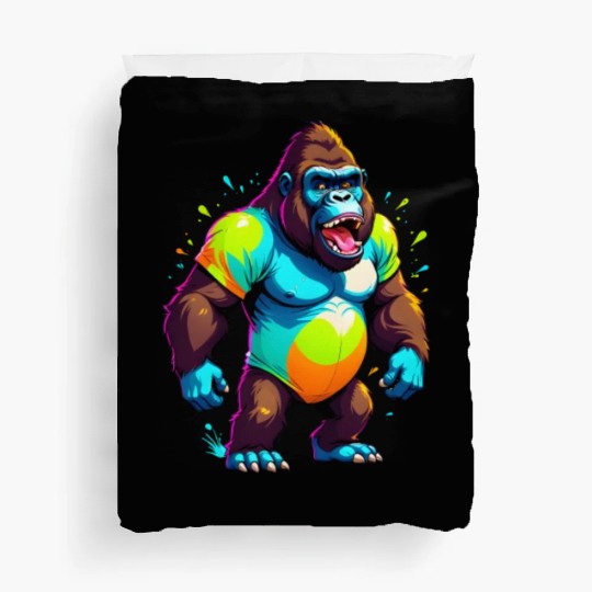 Cartoonish Gorilla Duvet Covers