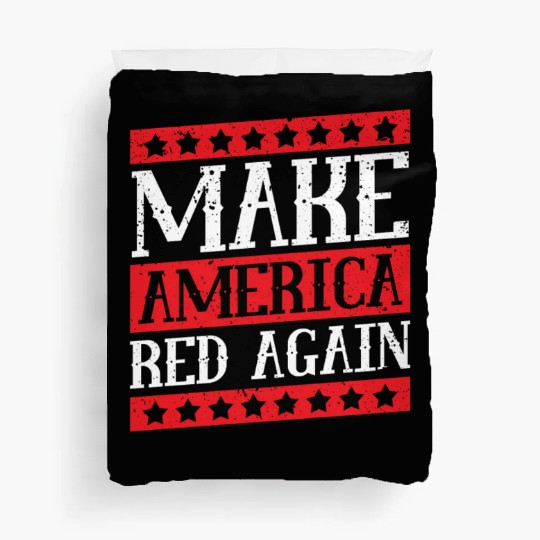 Make America Red Again American Flag Voter Vote Duvet Covers