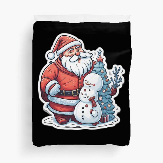 Cheerful Holidays Await: Explore Our Santa Duvet Covers