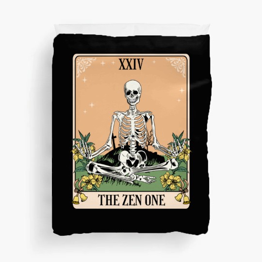 Funny Tarot Card Yoga Meditation Zen Duvet Covers
