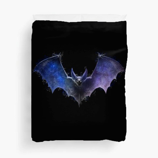 Celestial Bat Gothic Space Galaxy Vampire Grunge A Duvet Covers