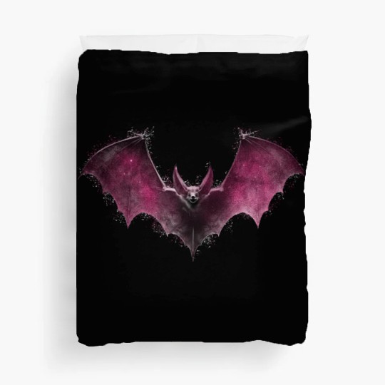 Gothic Bat Occult Space Galaxy Vampire Goth Alt Ae Duvet Covers
