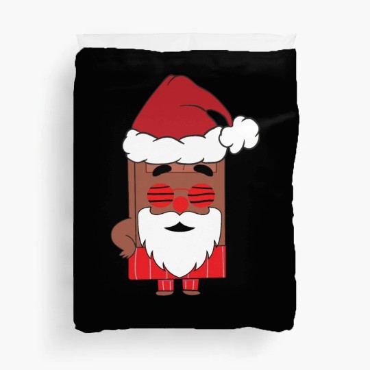 Choco Christmas Santa Claus Funny Santa Face Duvet Covers