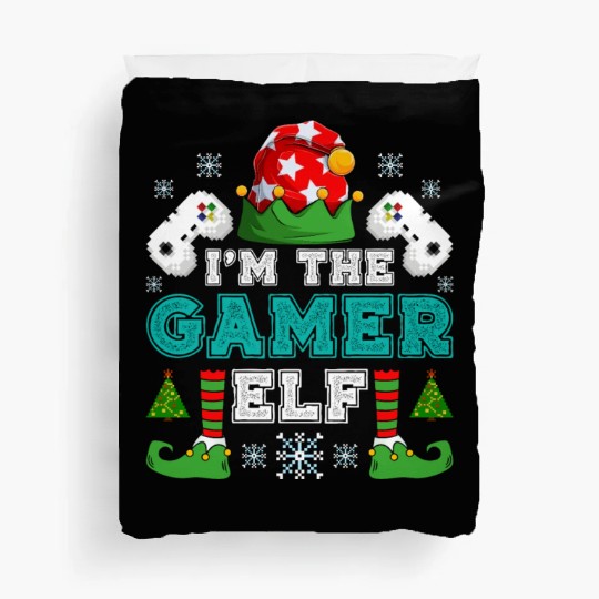 Christmas Gamer Elf Video Games X-Mas Duvet Covers