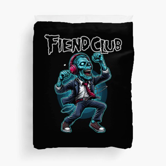 Fiend Club Dancing Zombie with Headphone Duvet Covers