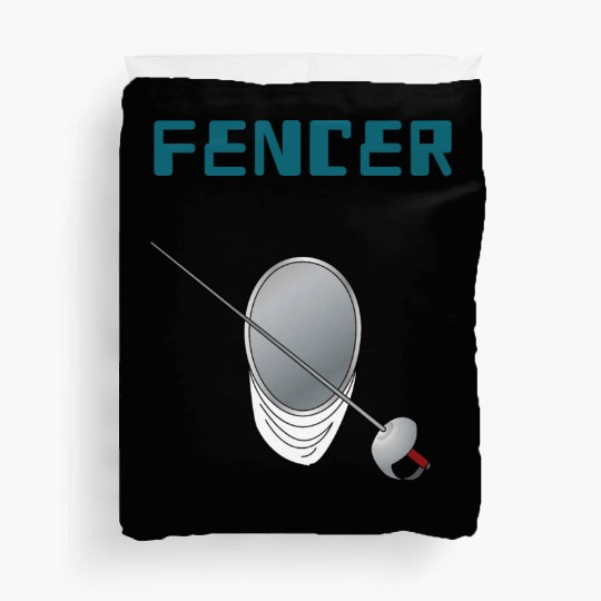 Fencer fencing sport game Duvet Covers