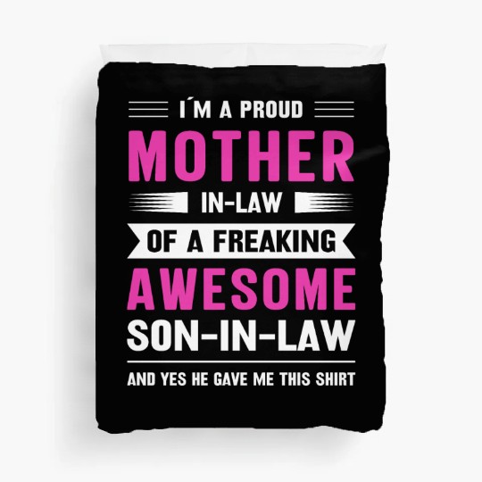 Mothers day mom son-in-law Duvet Covers