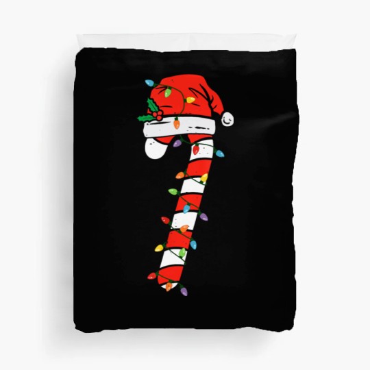 Christmas Candy Cane Santa Xmas Kids Toddler Youth Duvet Covers