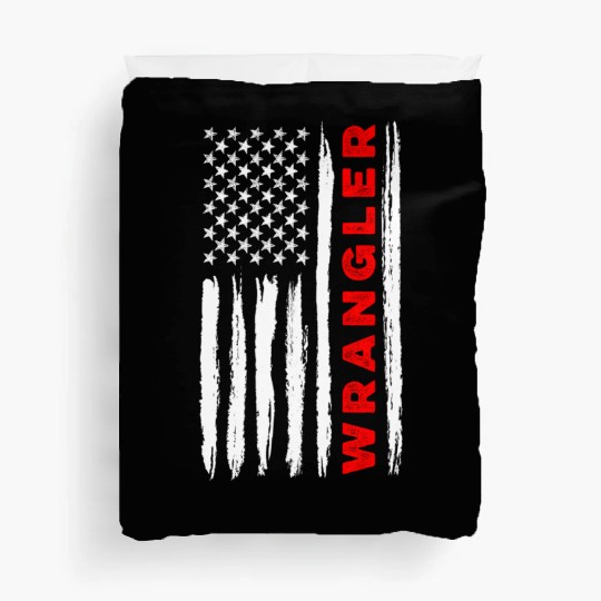 American Flag Wrangler Us Usa Flag Patriotic Duvet Covers