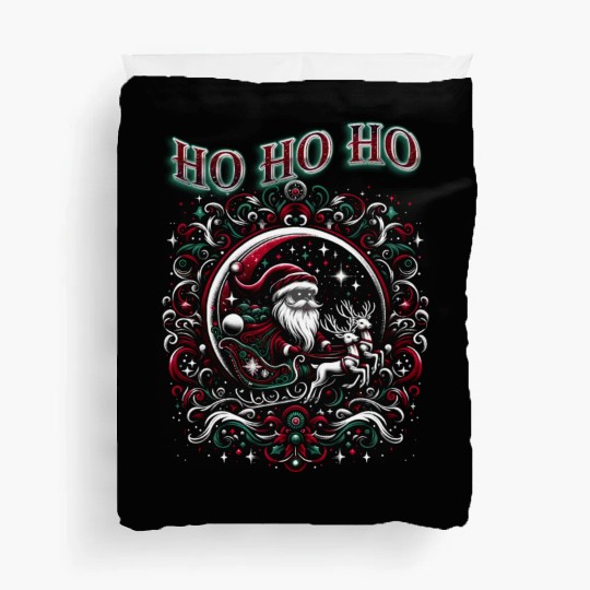 HO HO HO Santa's Magic Ride Duvet Covers