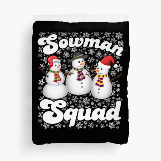 Snowmen Sowman Squad Friends X-Mas Snow Lover Duvet Covers