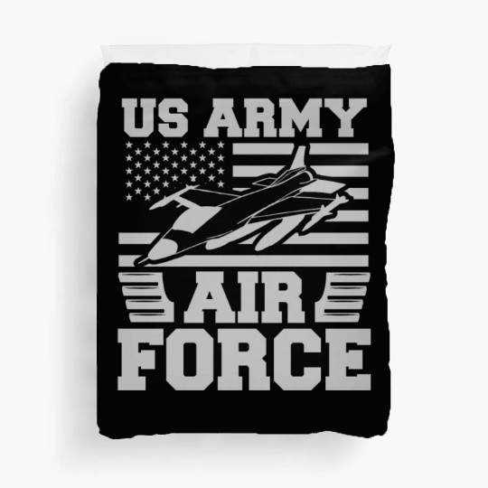 US Flag Airplane Patriotic American Pilot Duvet Covers