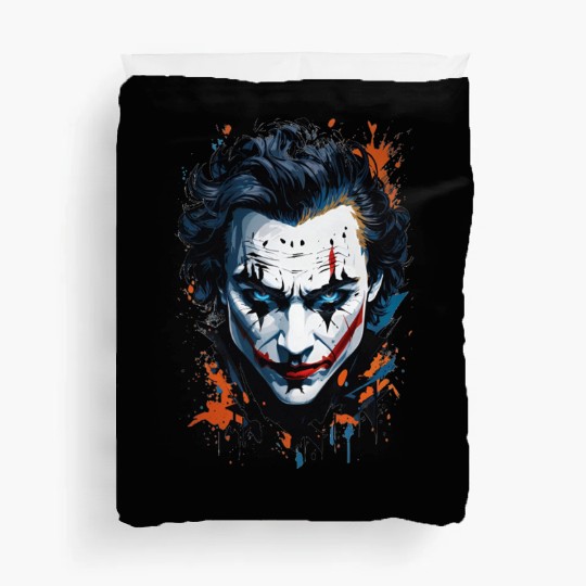 Chaos in Colors: Vibrant Joker Face Duvet Covers