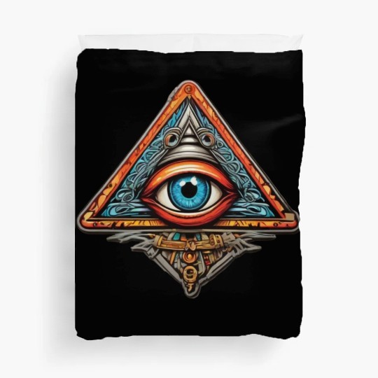 world society illuminati Duvet Covers