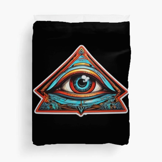 secret society illuminati Duvet Covers