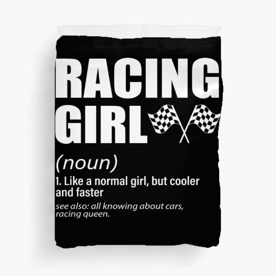 Racing Girl Duvet Covers
