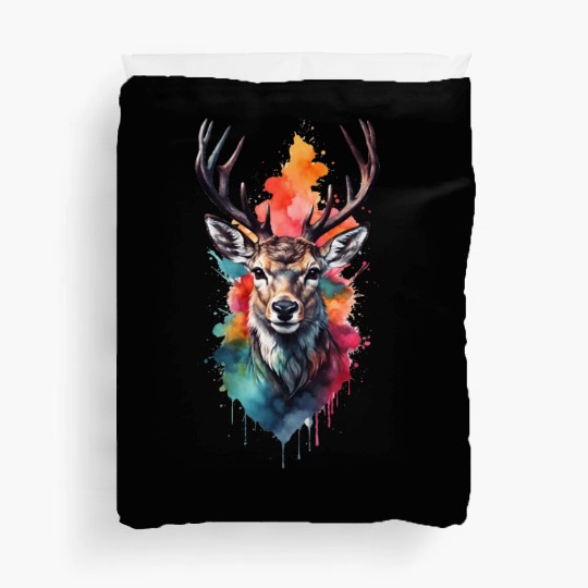 Colorful Swamp Deer Duvet Covers