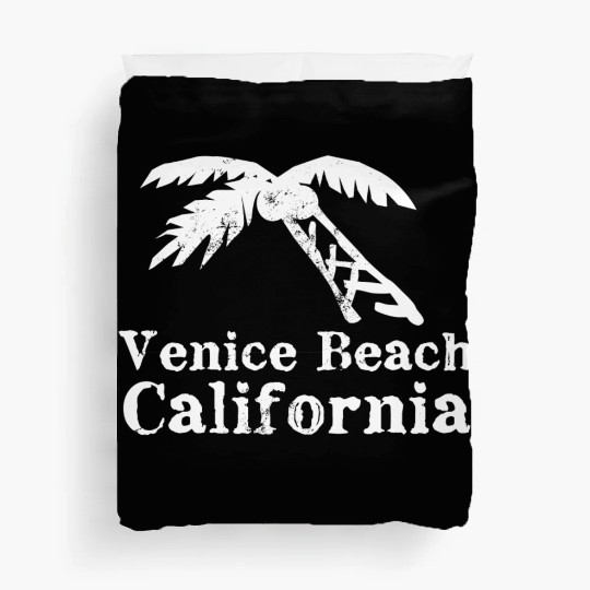 Venice Beach California Palm Tree Souvenirs Gifts Duvet Covers