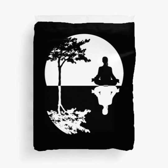 Meditation Tree Meditating Yoga Duvet Covers