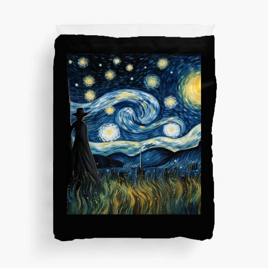 Gardener's Starry Night Duvet Covers Van Gogh Inspired