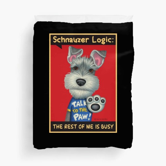 Schnauzer Logic Duvet Covers