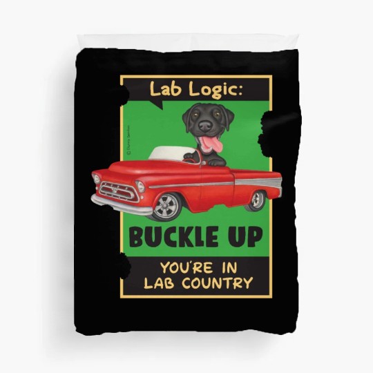 Black Lab Logic Duvet Covers