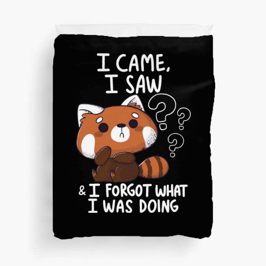 Forgetful Red Panda Duvet Covers