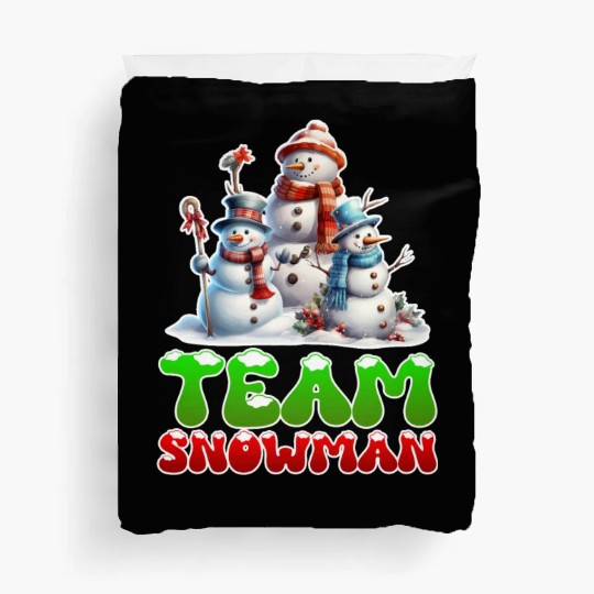 Snow Fever Team Snowman Snowmen Snow Duvet Covers