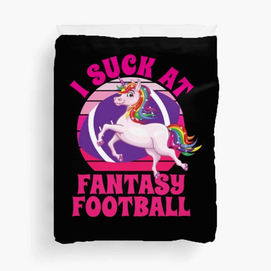 I Suck At Fantasy Football Duvet Covers