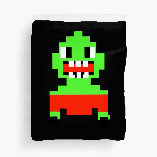 Pixel Art Green Ghoul/Monster Duvet Covers