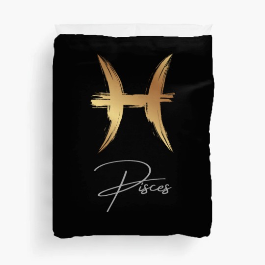Pisces zodiac sign Duvet Covers