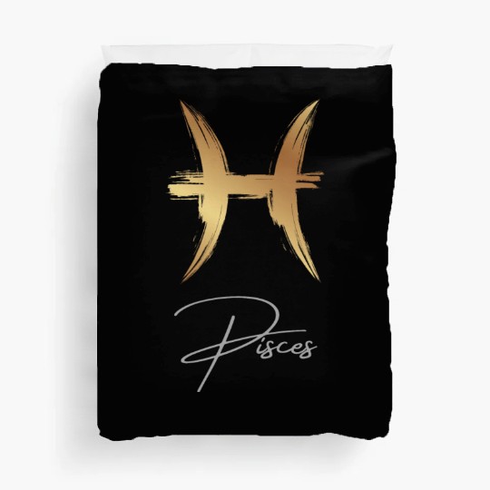 Pisces zodiac sign Duvet Covers