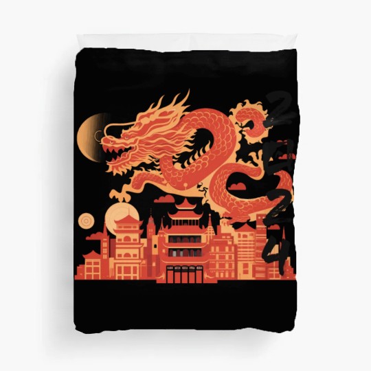 Year Of The Dragon Duvet Covers | chinese lanterns
