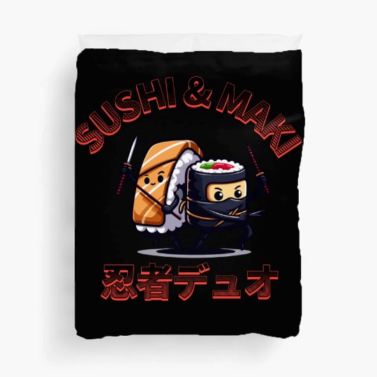 Sushi & Maki: The Ninja Duo Duvet Covers