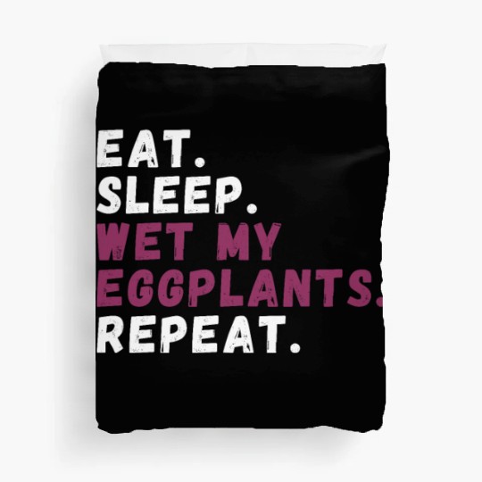 Eggplant Lover Healthy Cuisine Gardening Duvet Covers