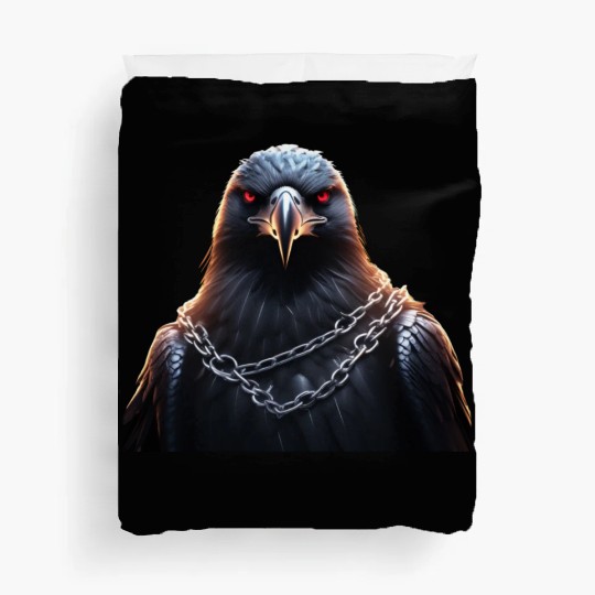 Eagle Caged Thunder: A Heavy Metal Eddie Duvet Covers