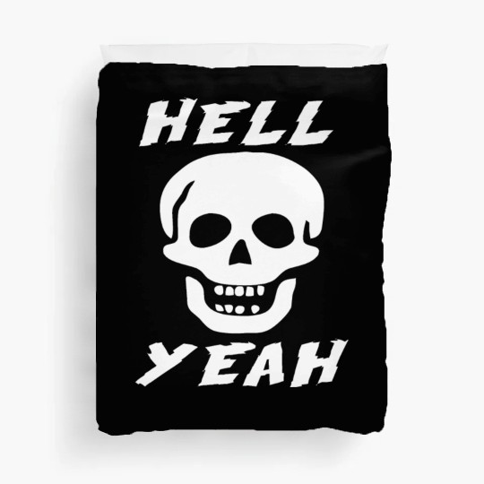 Stone Cold skull hell yeah Duvet Covers