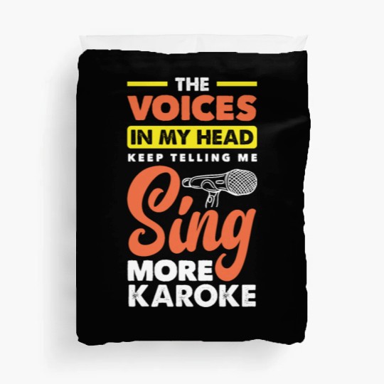 Funny Karaoke Singer Singing Musician Karaoke Gift Duvet Covers