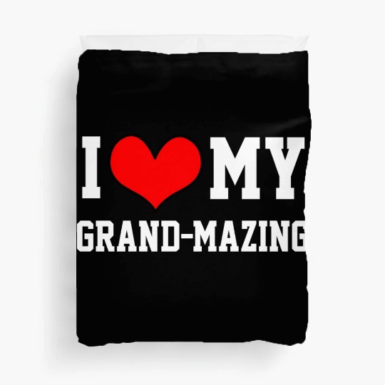 I Love My Grandma Amazing Puns Fun Mothers Day Kid Duvet Covers
