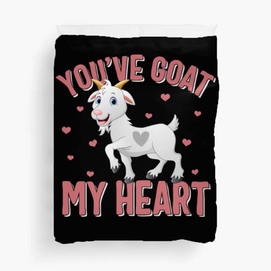 Valentines Day Duvet Covers, You've Goat My Heart Duvet Covers,