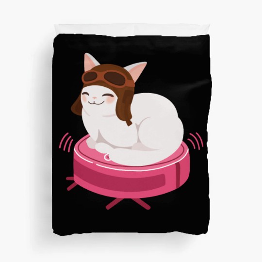 Robot Vacuum Cleaner Cat Robot Duvet Covers